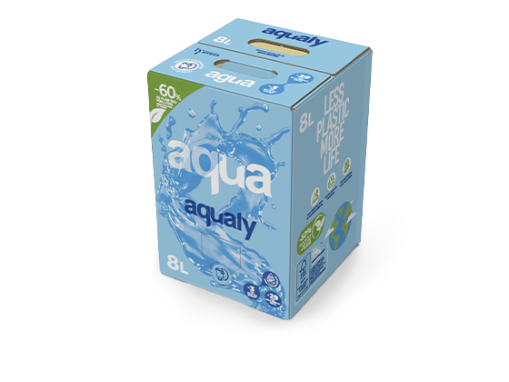 Aqualy agua en cartón 8 litros